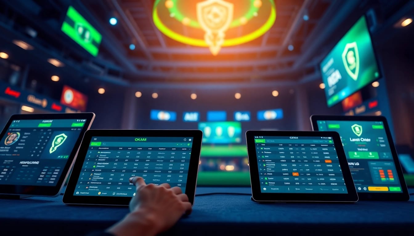 Liên minh OKATM interface showcasing user-friendly online betting features.