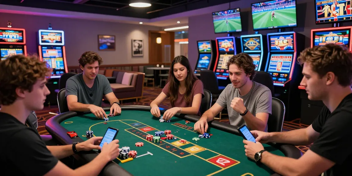 Dynamic online gambling experience at AU88 with friends enjoying interactive sports betting.
