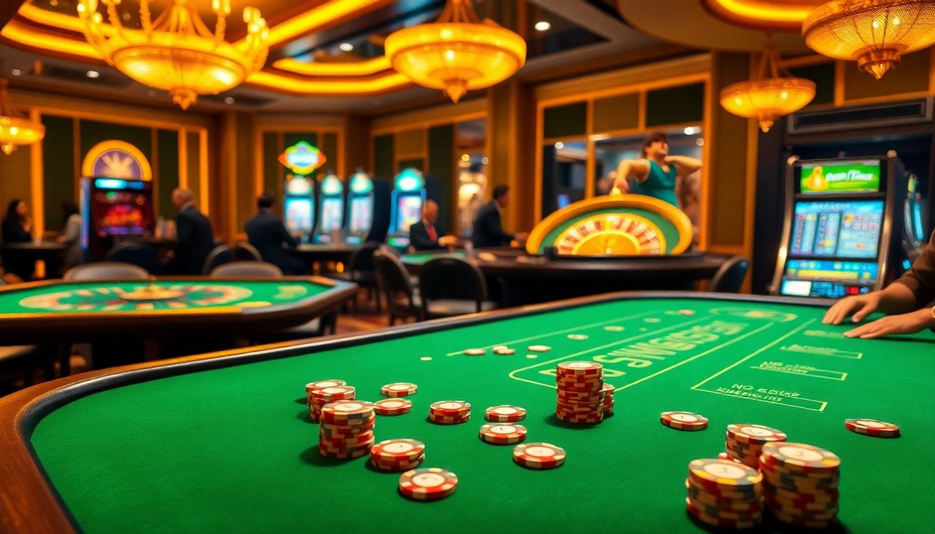 Gamblers enjoying a thrilling blackjack game at five88 casino tables with vibrant ambiance.