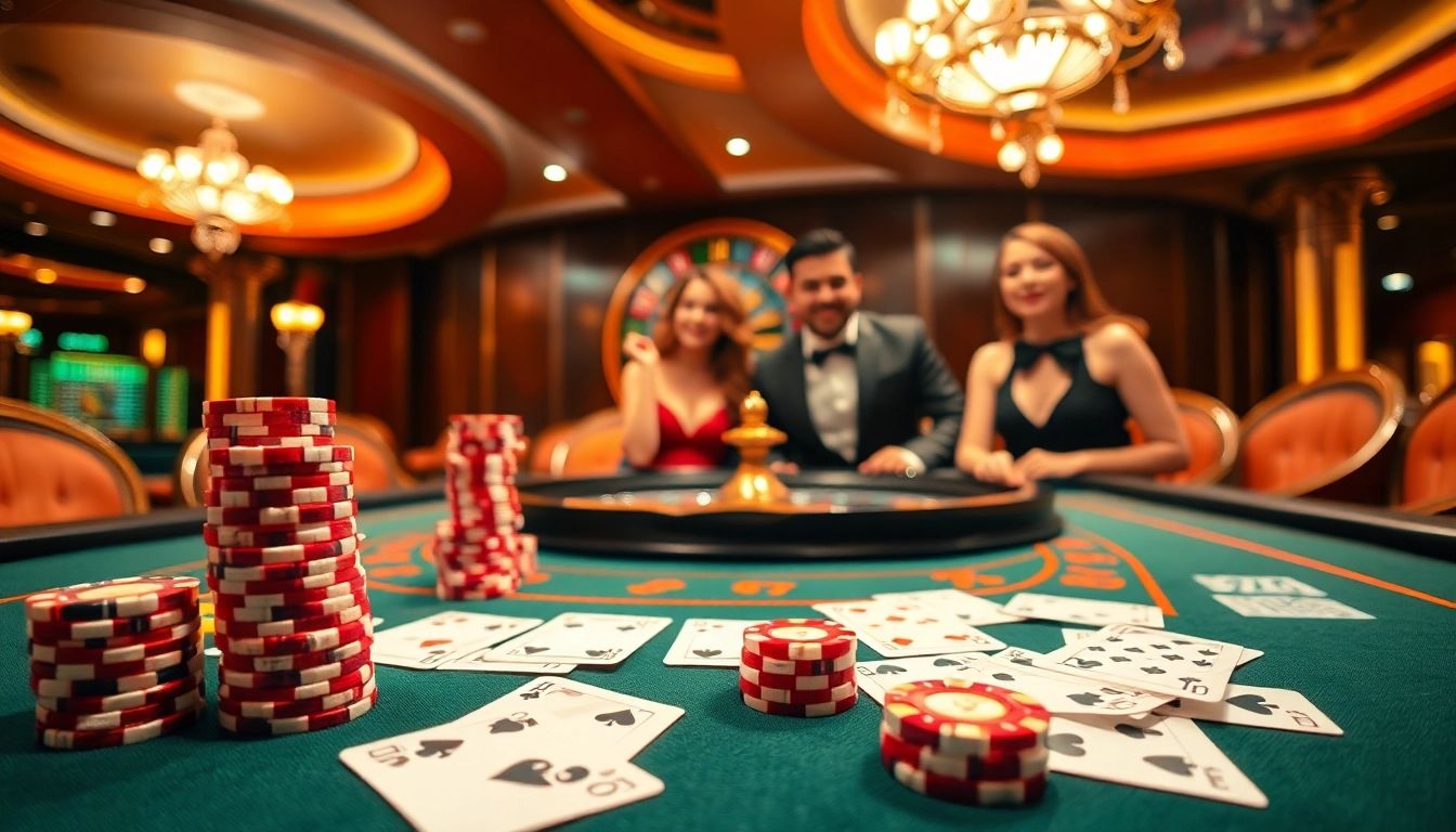 Gamble with excitement at https://kong88.win with luxurious casino visuals of poker and roulette.