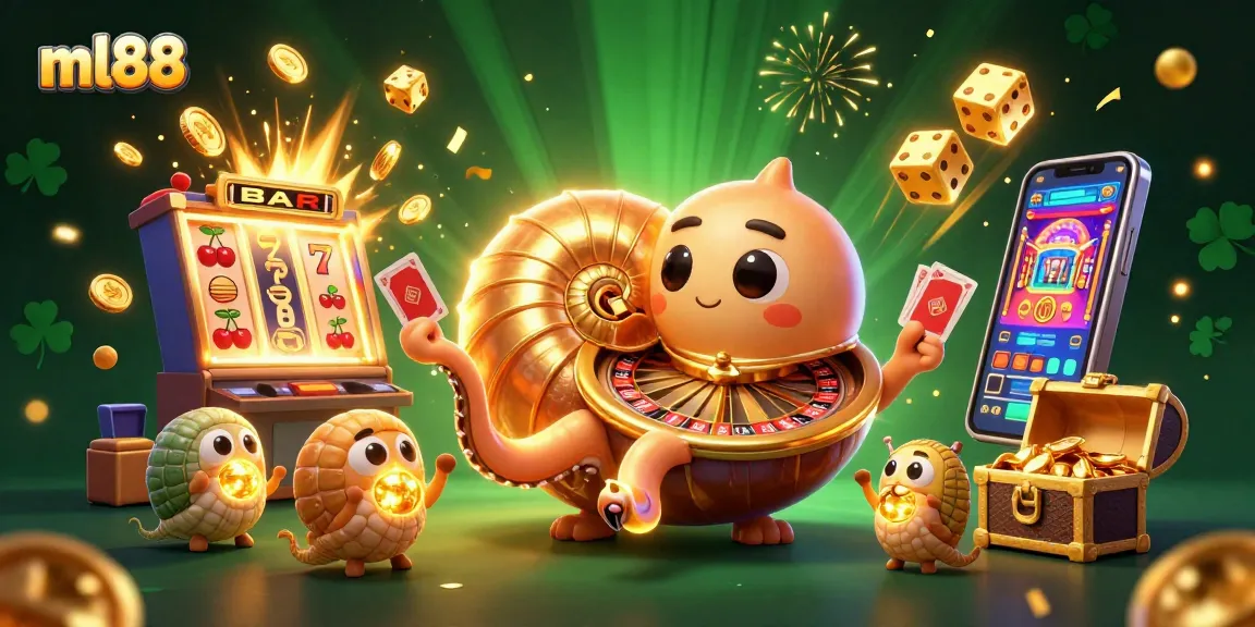 Experience the excitement of ml88, with vibrant 3D characters and dynamic casino gaming elements.