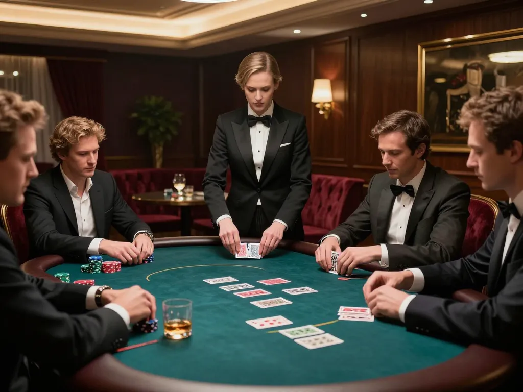 Engaged players testing their skills in a high-stakes game at 58Win.