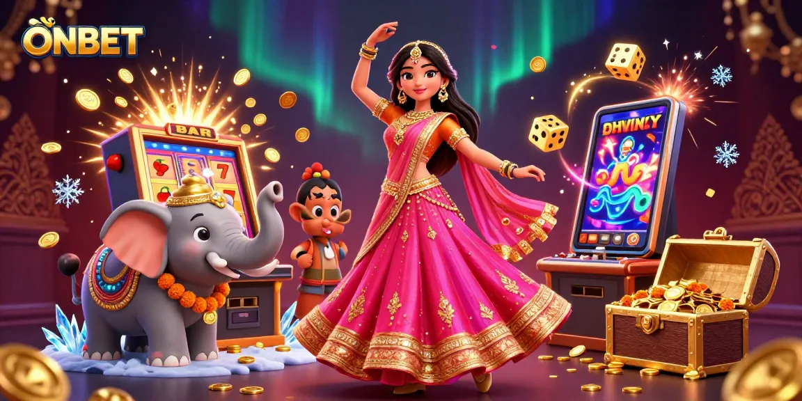 Play exciting games at ONBET's vibrant casino with unique slot machines and dynamic visuals.