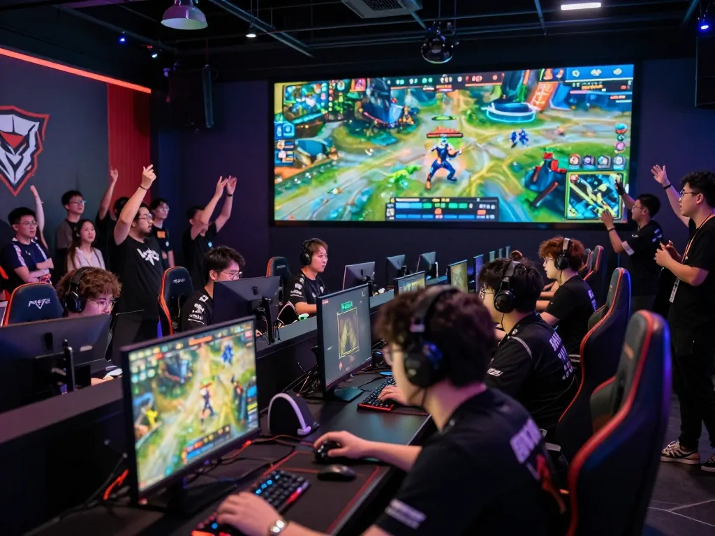 Experience esports mb66 excitement at a packed tournament venue featuring professional players