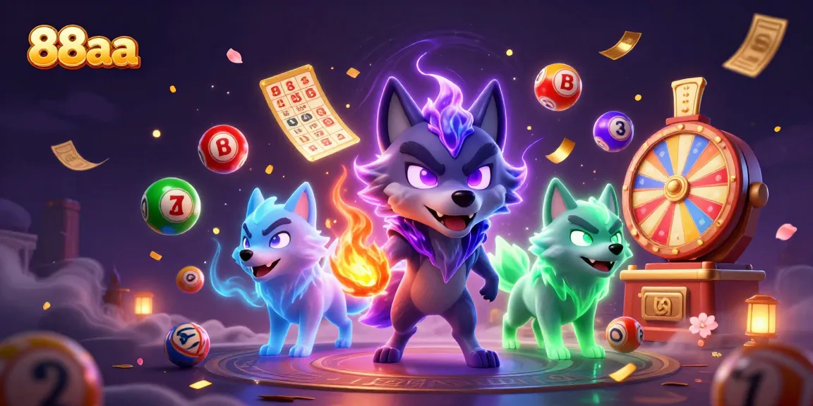 Win exciting prizes at 88aa with vibrant lottery elements and mystical gameplay ambiance.