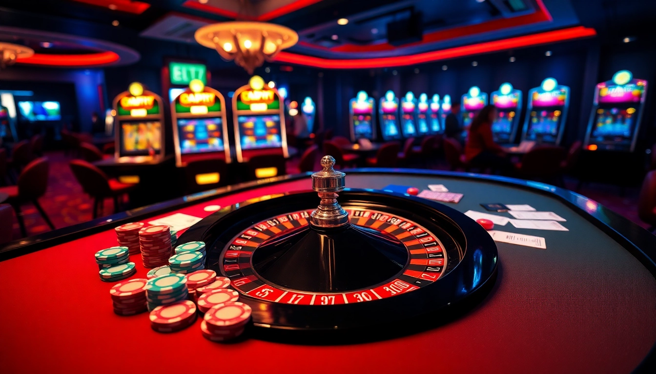 Experience thrilling gaming at 'tha bet' with vibrant casino tables and exciting action.