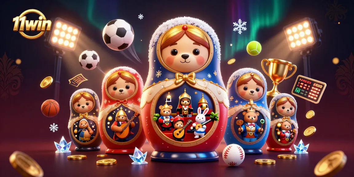 Engage with 11win's vibrant casino scene featuring dynamic sports elements and enchanting characters.