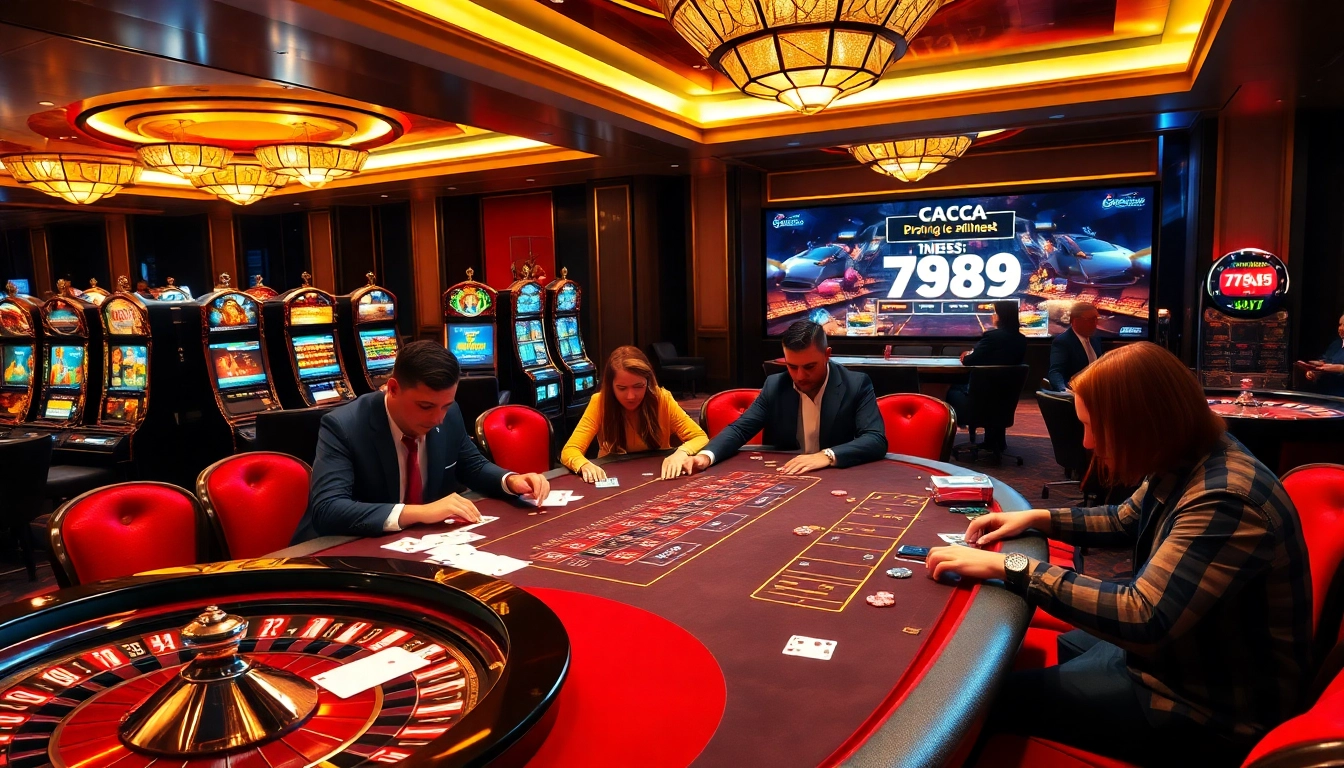 Players engaging in poker at a high-stakes table, showcasing the excitement of betting on https://789pa.in.net/.