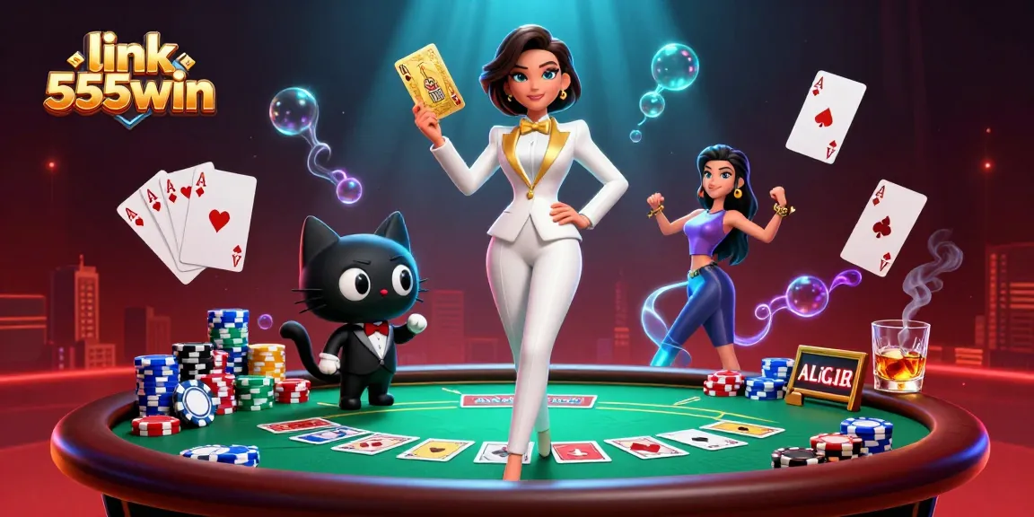 Experience thrilling action at link 555win with a glamorous casino scene featuring dynamic poker gameplay.
