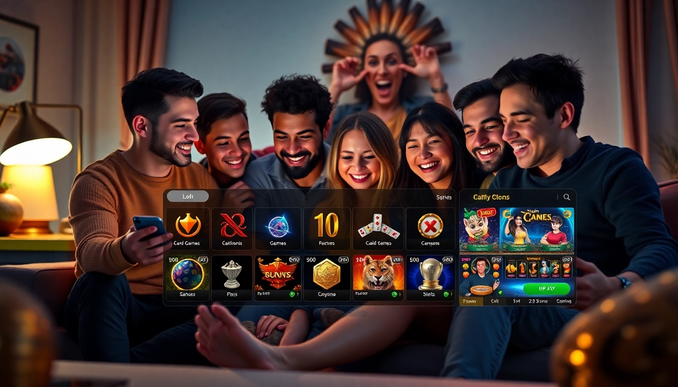 Engaging scene on https://sunwin5.com/ showcasing friends enjoying an online gaming experience.