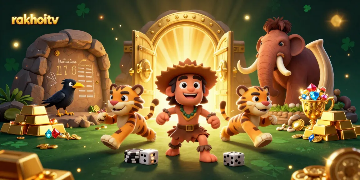Watch rakhoitv's lively caveman and sabertooth duo run a unique prehistoric casino adventure.
