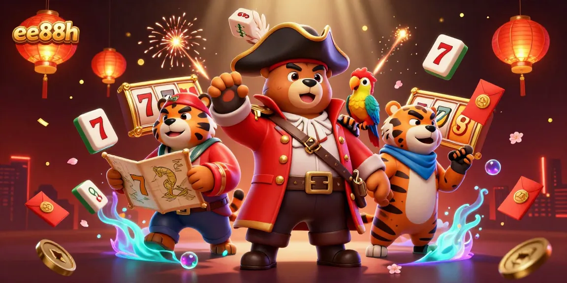 Experience the excitement of ee88h with pirates, treasure maps, and jackpot slot reels!