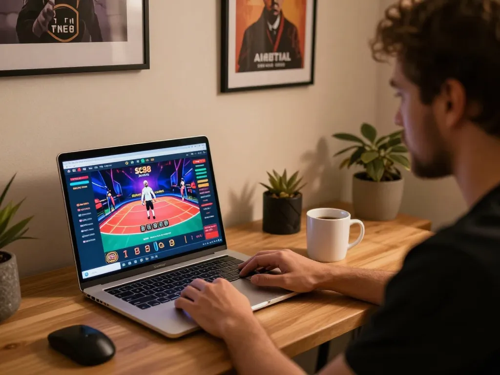 Engage with SC88 live dealer games from a modern home office setup for an immersive experience