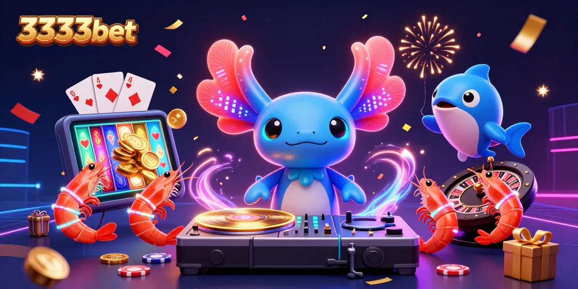 Engage with 3333bet's vibrant casino scene featuring unique characters and dynamic games.