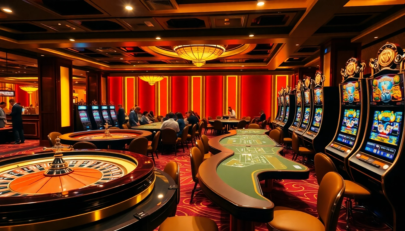 Experience the thrill at Nhà cái S8 with dynamic gaming tables and vibrant casino environment.