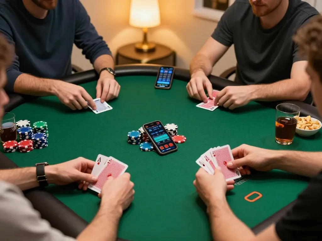Engaged players at lc88 online poker game showcasing strategic gameplay and social atmosphere.