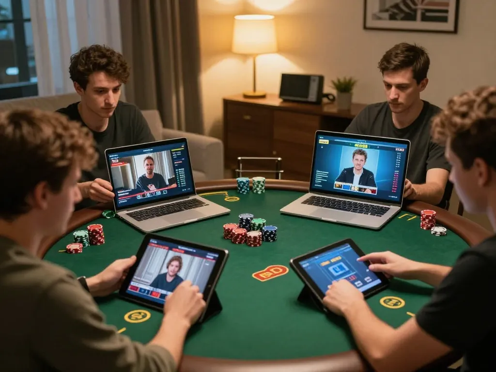 Players engage in online poker strategy at O8, enhancing their gaming experience with better odds.