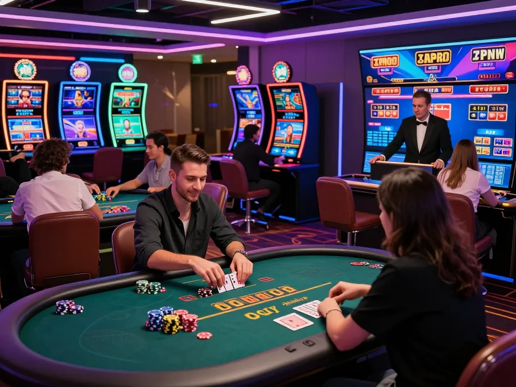 Exciting gaming scene at https://sc88.casino/ with players enjoying casino games in a vibrant environment.