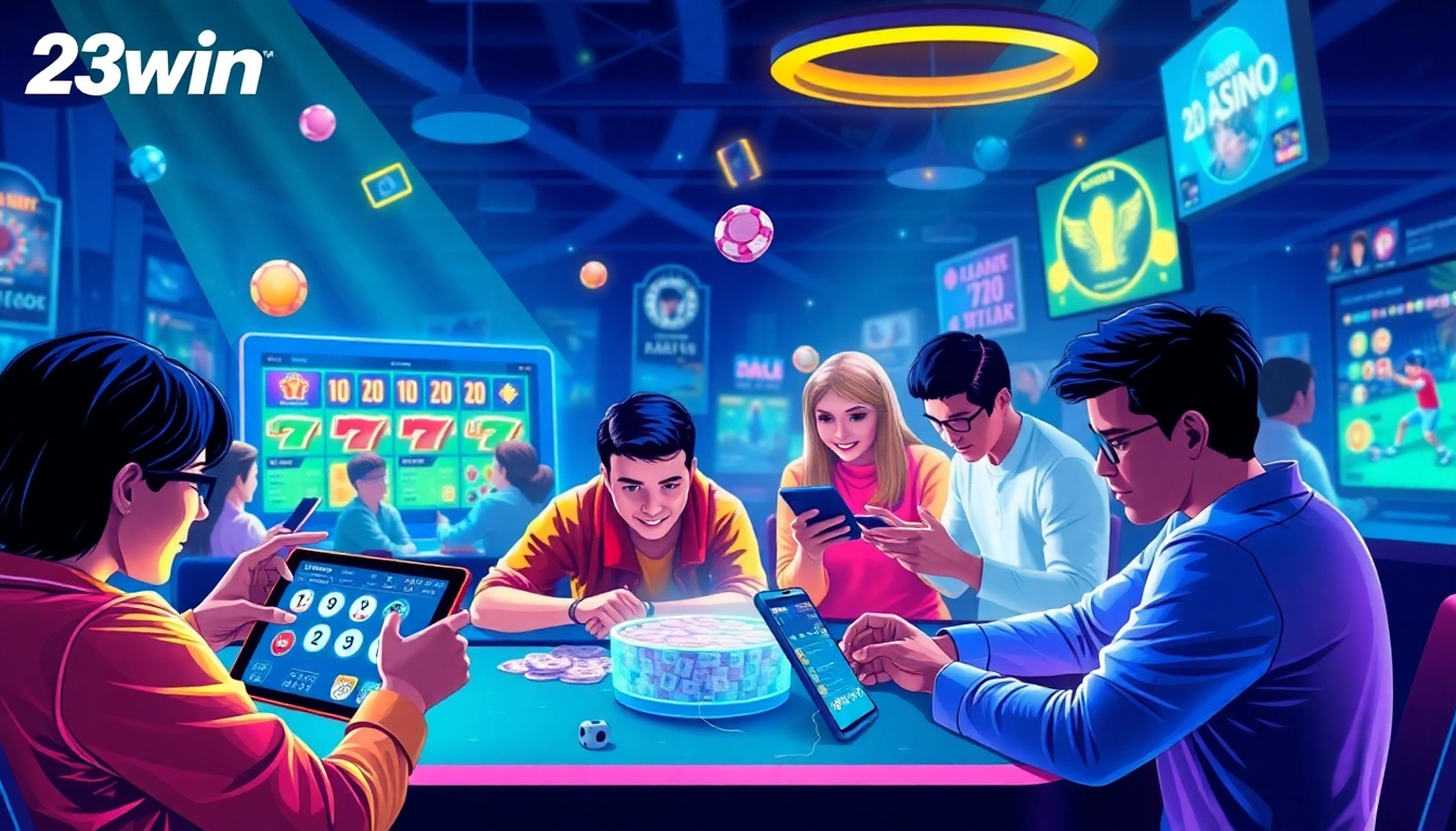 Experience the exciting online gaming atmosphere at https://www.23win.world/ with diverse games and vibrant interfaces.