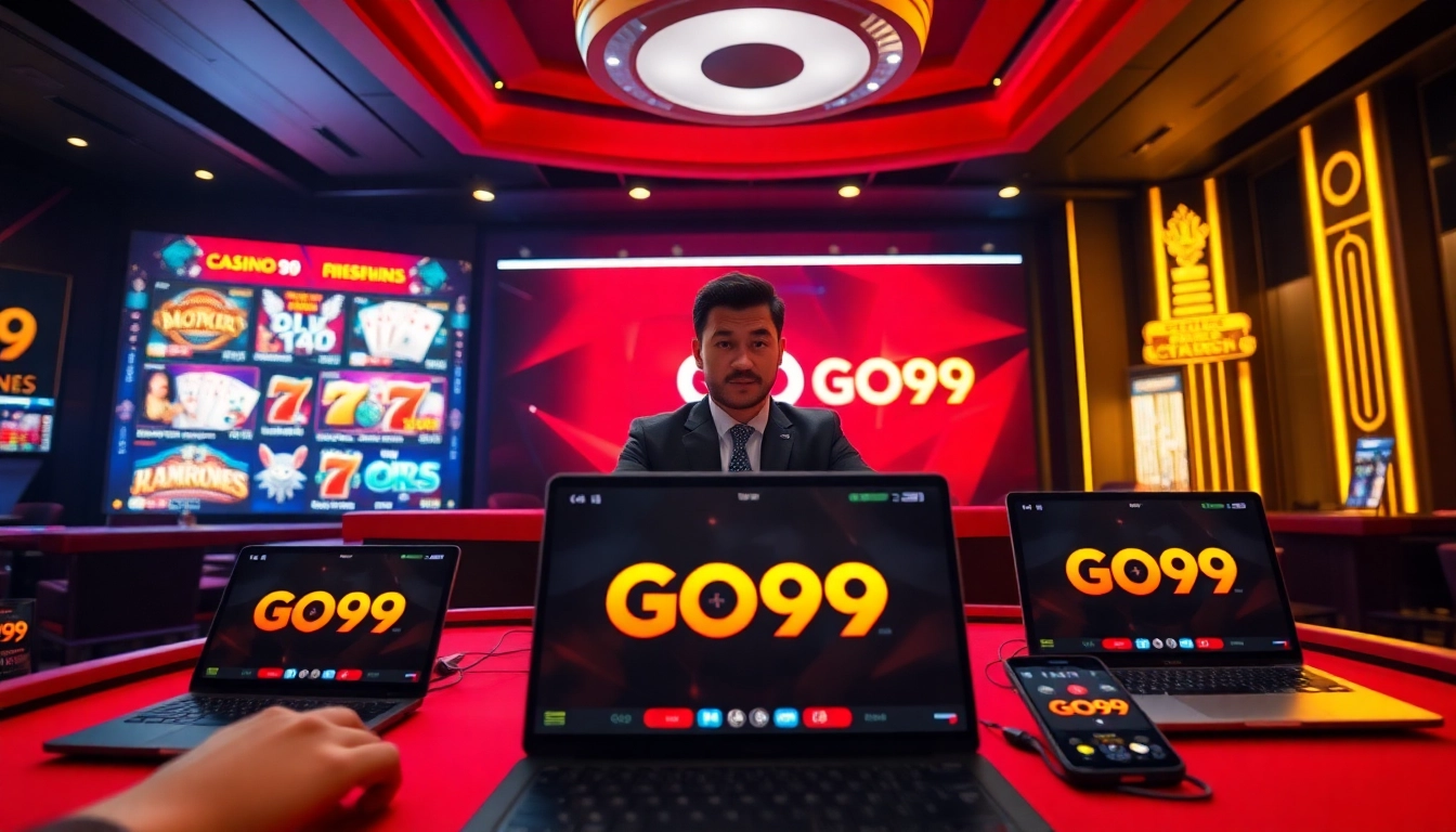 Experience the thrilling GO99 online casino with vibrant games, professional dealers, and sleek interfaces.