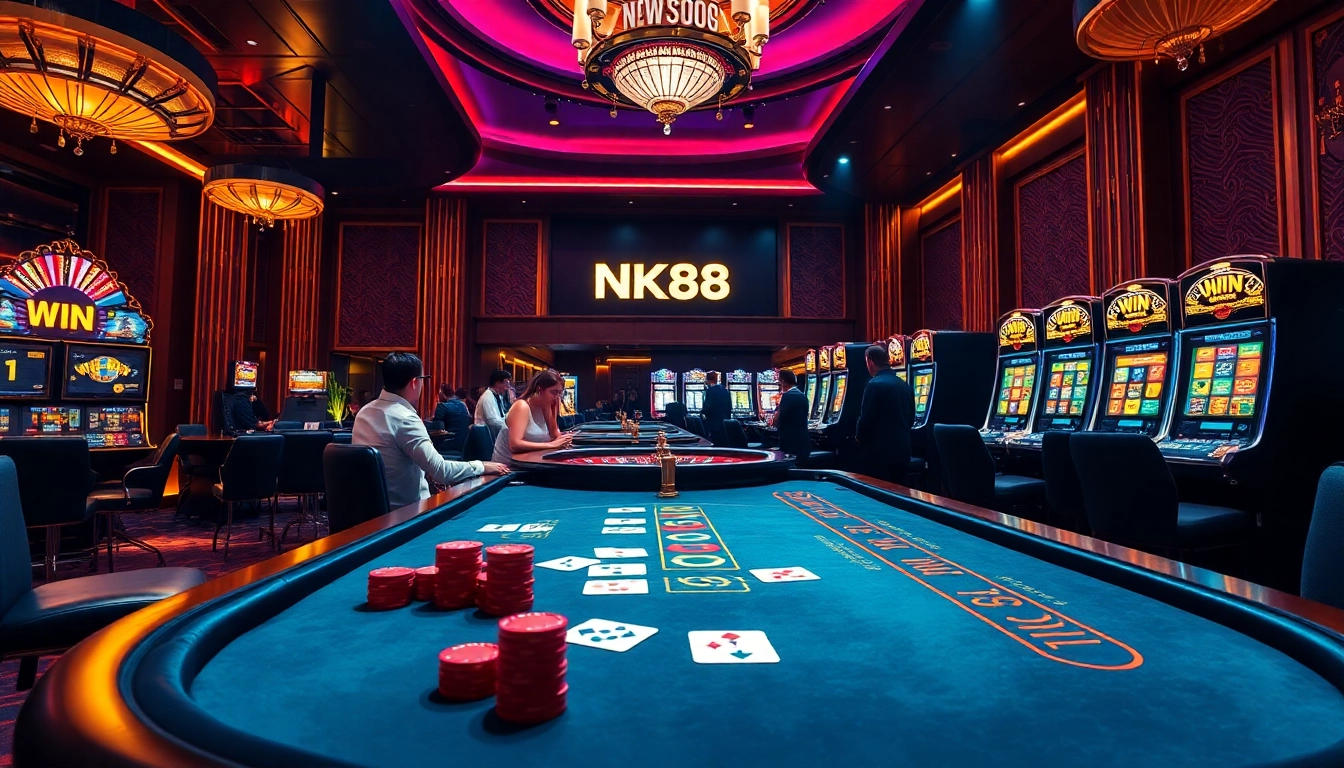 Experience nk88 win with dynamic casino gameplay featuring poker tables and roulette.