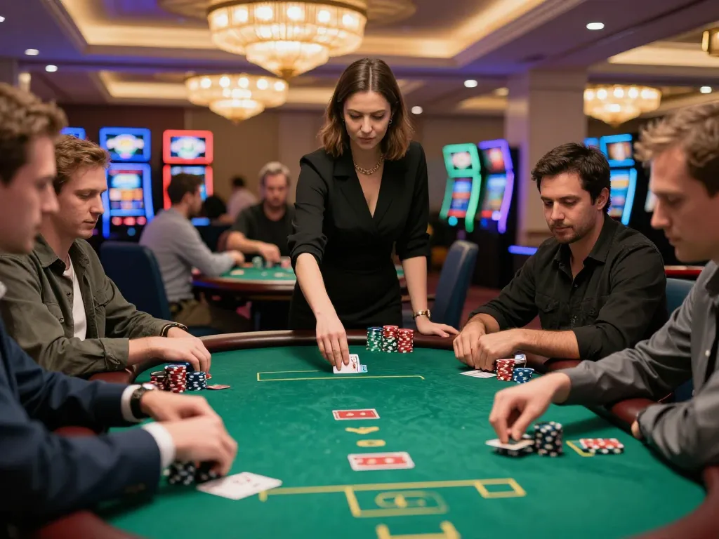 Engaging poker game at RR88, showcasing players in action on https://rr88.gratis/ with vibrant casino ambiance.
