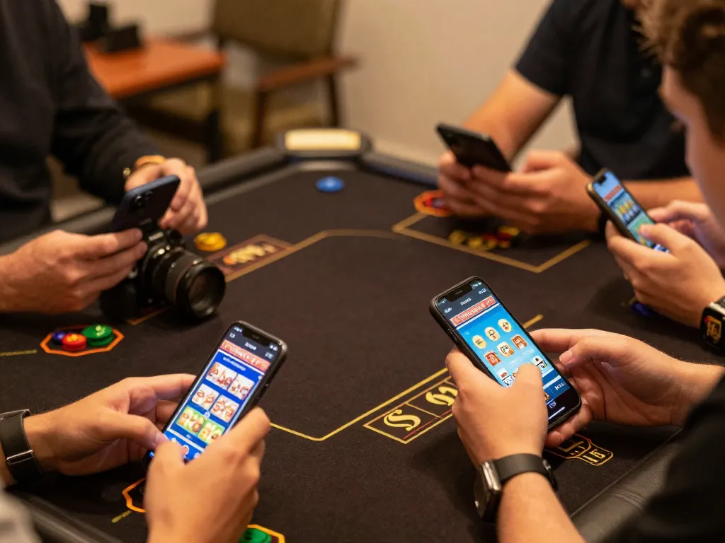 Play Sunwin games on mobile devices with friends during an online casino night.