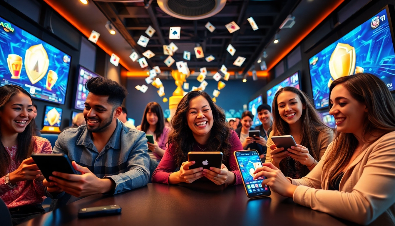 Engaging online gaming scene at https://hitclubb.tv/ showing players enjoying card games.