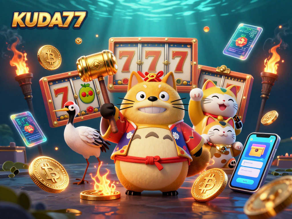 Kuda77 menawarkan pengalaman bermain slot dengan momen keceriaan dan banyak simbol keberuntungan.