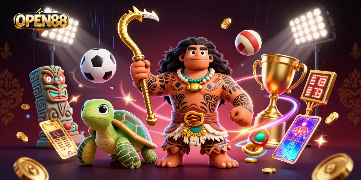 Open88 improves your betting experience with lively casino action amidst vibrant characters and dynamic elements.