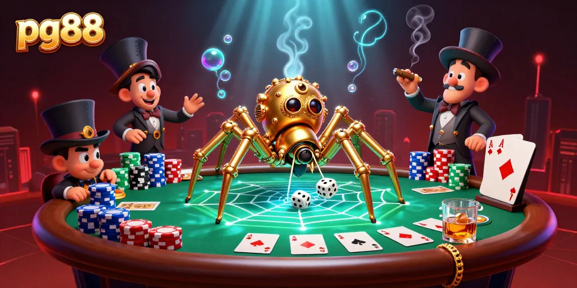 Experience thrilling bets at pg88 with steampunk-themed casino elements and vibrant graphics.