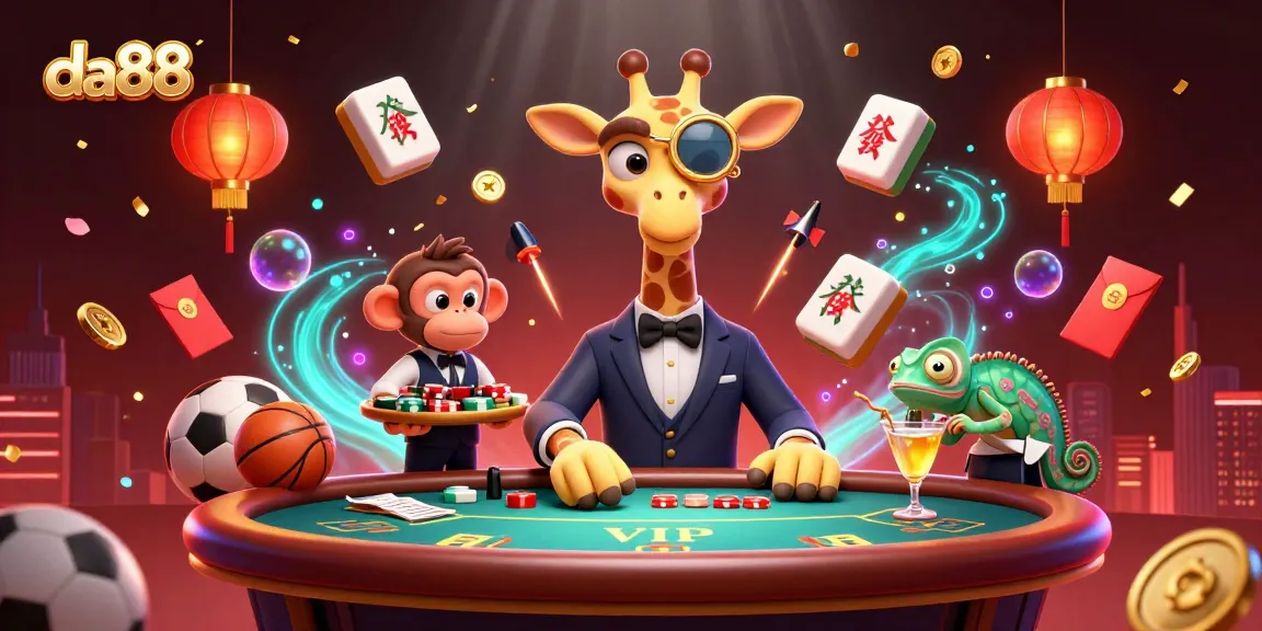 Experience thrilling gaming at da88, with sports betting excitement and vibrant casino elements.