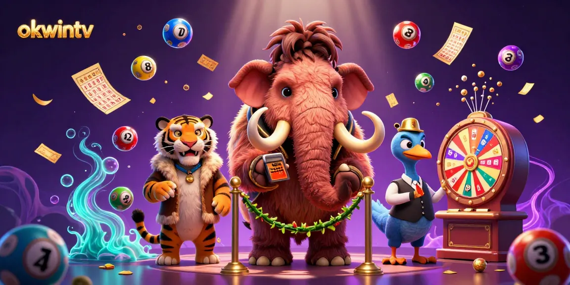 Experience exciting gambling at okwintv with a woolly mammoth bouncer welcoming VIPs in a vibrant casino scene.
