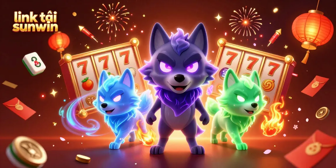Experience thrilling gameplay with link tải sunwin featuring wolves and vibrant casino elements.
