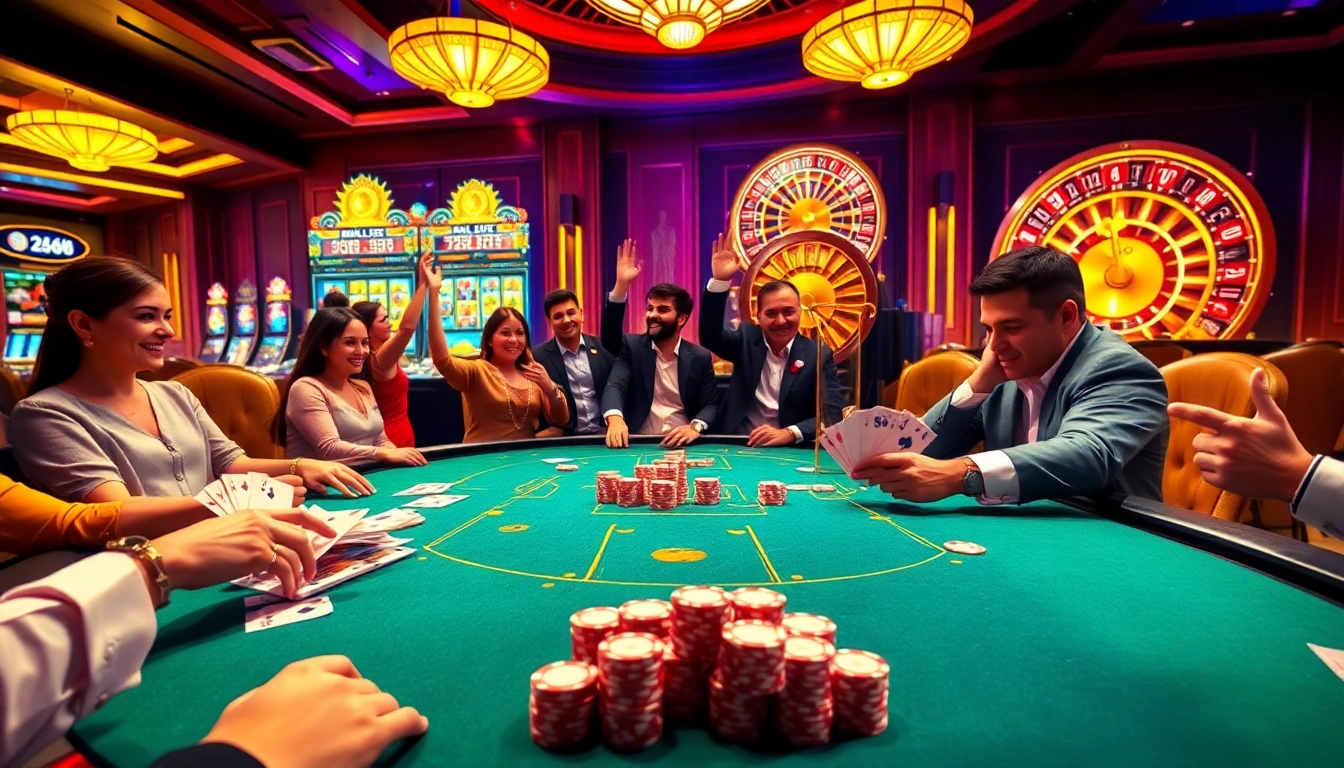Experience excitement at https://xx88.free/ with players engaging at a lively casino table.