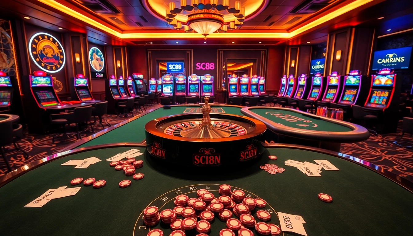 Experience the excitement of betting with Nhà Cái SC88 uy tín in a luxurious casino environment.