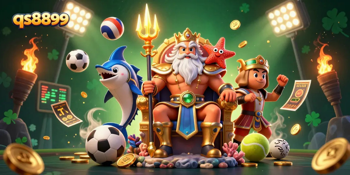 Engage with the vibrant gambling scene at qs8899 featuring Neptune, dynamic sports elements, and thrilling action.