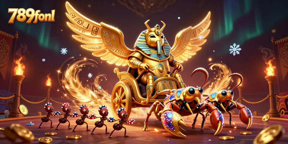 Engage in thrilling games at 789fonl with vibrant characters in a rich, casino-inspired environment.