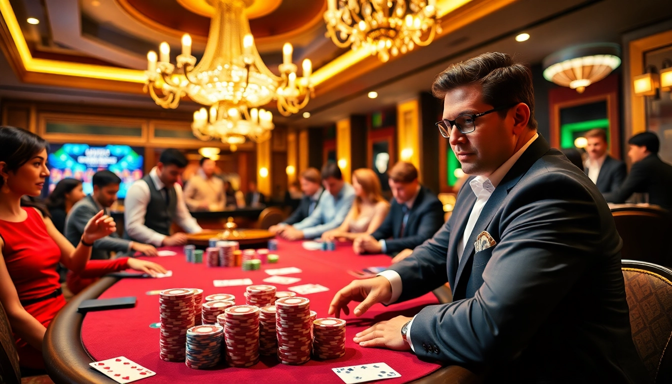 Experience high-stakes poker at https://win678.art/ with vibrant chips and thrilling gameplay.