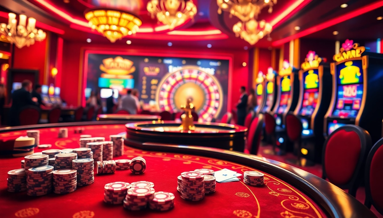 Experience the thrilling action of 99WIN with vibrant casino tables and engaging games.