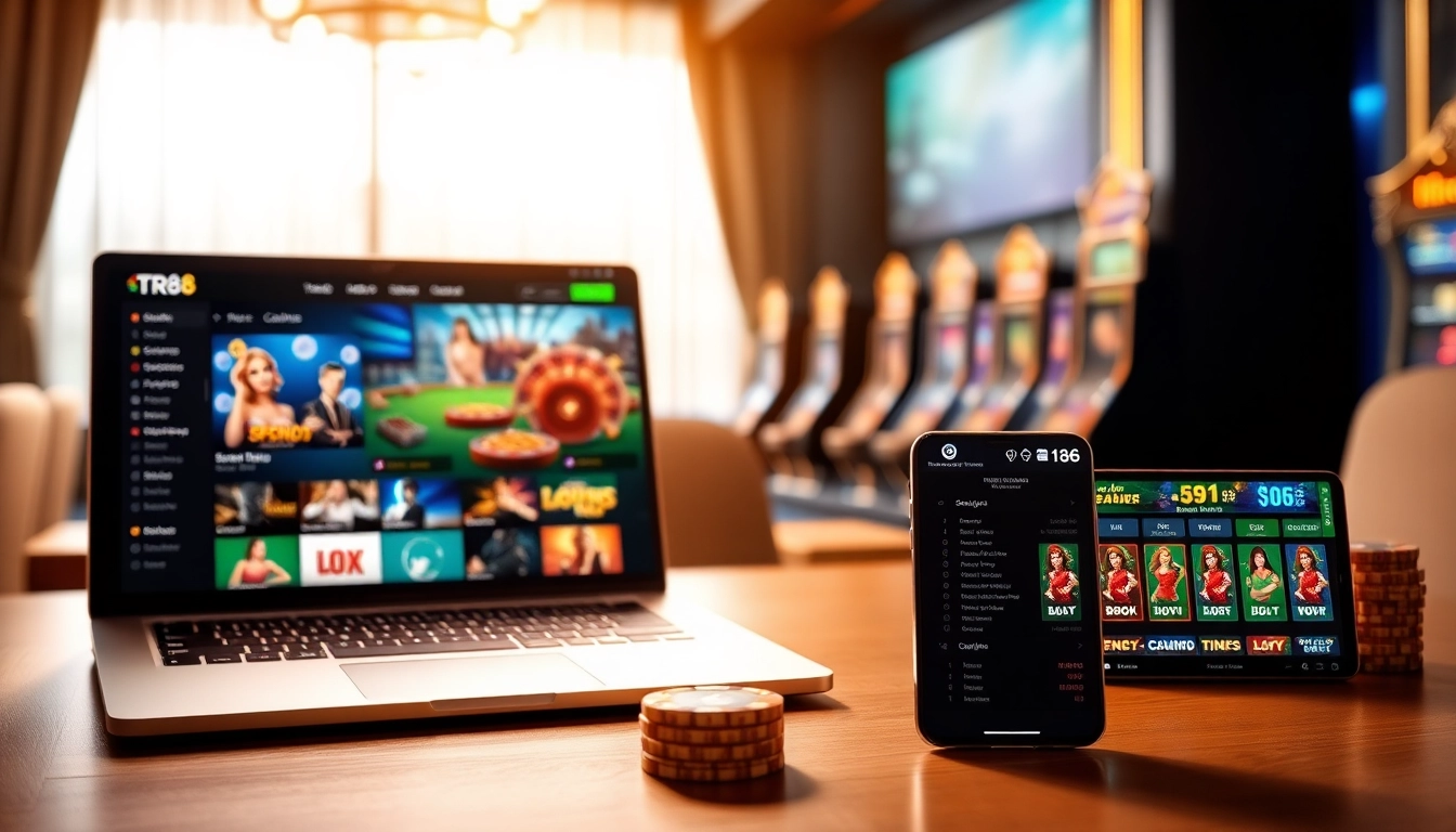 TR88 trang chủ online gaming platform showcasing diverse casino games.