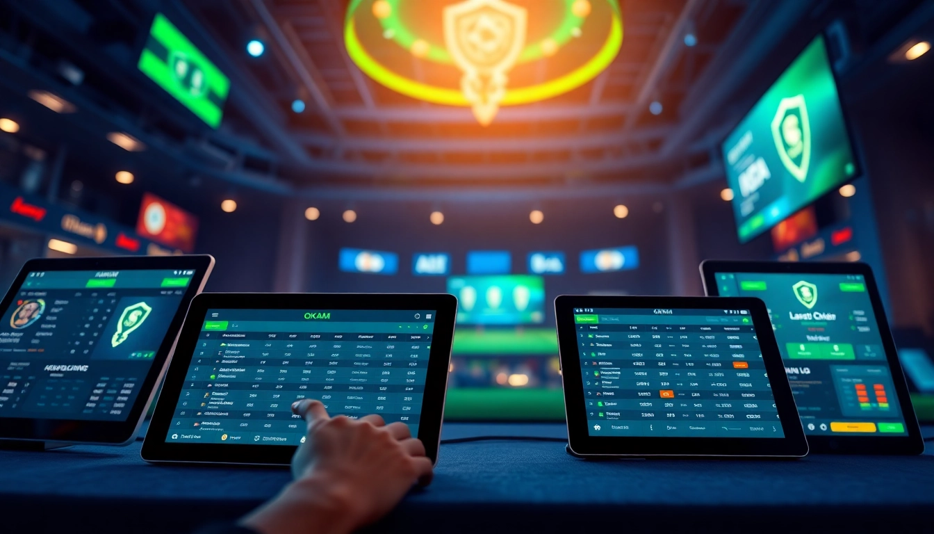 Liên minh OKATM interface showcasing user-friendly online betting features.