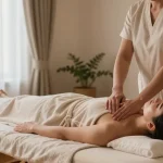 Relaxing environment for 역삼출장안마 service, with soothing oils and tranquil decor